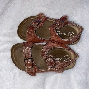 Cat & Jack size 6 rose gold sandals